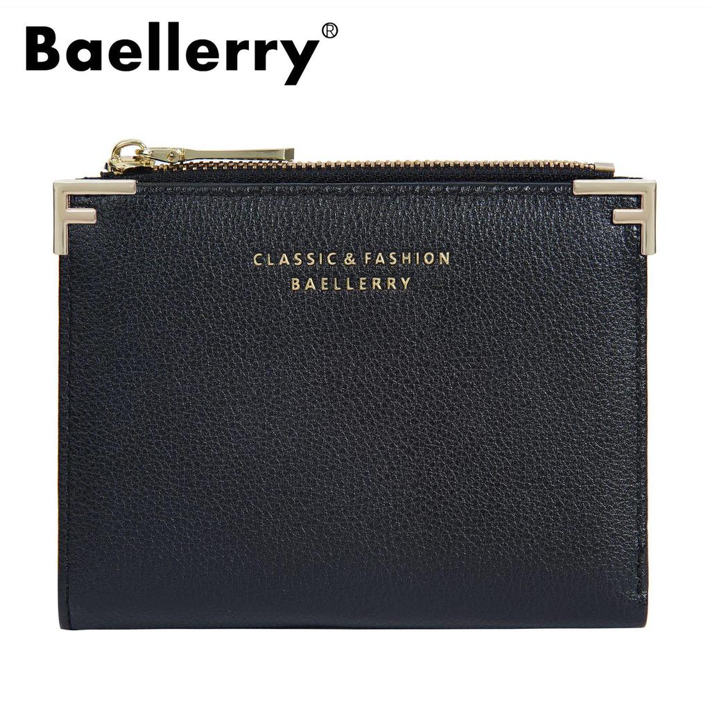 Women's Baellerry Bi-fold Zipper Coin Purse - Short Style Fashionable Wallet