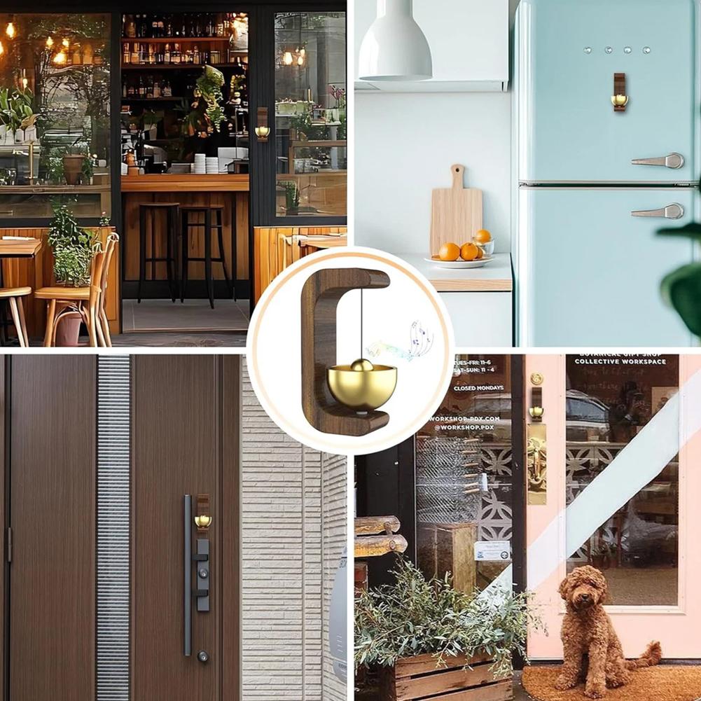 Door Bell Wooden Wind Chimes Wireless Doorbell Entrance Door Bell Decorative Wind Bell for Home Opening Home Decoration