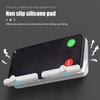 Shock-proof Wall Mount Phone Holder Groove Design ABS Reading Recipes Wall Mount Phone Rack for Watching TV