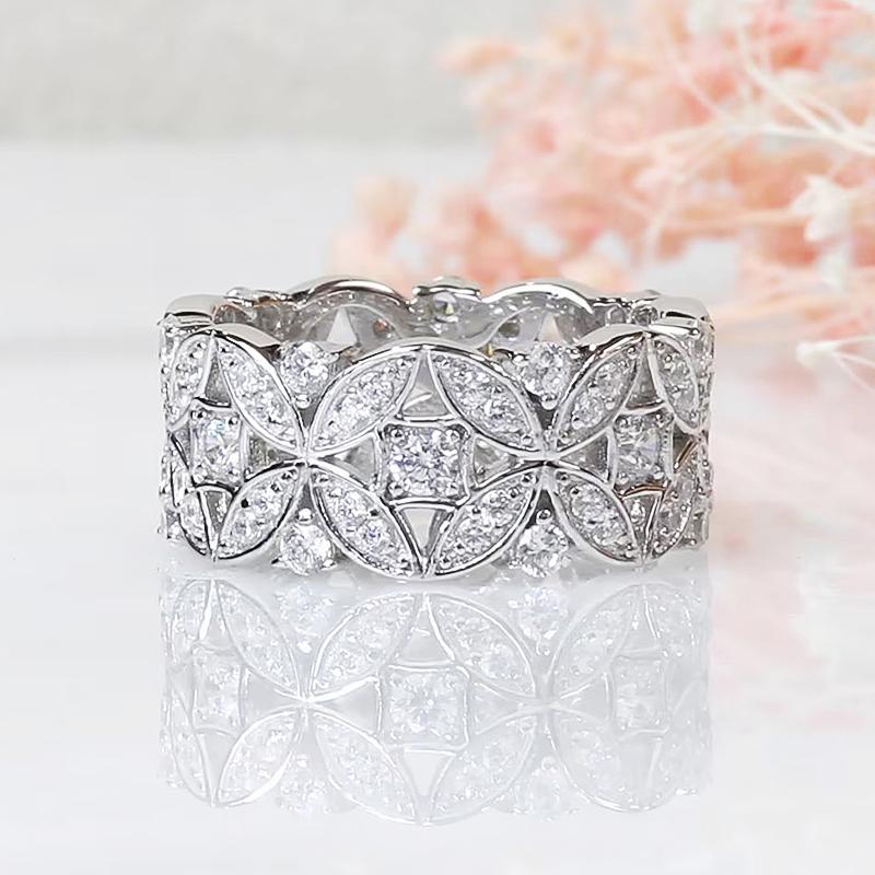 Huitan Luxury Exquisite  Color Finger Ring Female Shinning Cubic Zirconia Jewelry for Wedding Aesthetic Accessories Gift