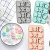 Christmas modeling silicone mold Christmas tree snowman Santa Claus candy chocolate cake baking candy jelly soap mold  color 3PC