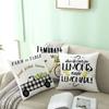 Yellow Green Pillowcase Lemon Letter Decoration Summer Fruit Cushion Cover Sofa Nordic Home