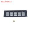 Aluminum Alloy Ventilation Grilles Rectangular Air Vent Cover Heat Dissipation Vent Panel For Wardrobe Cabinet Furniture Door