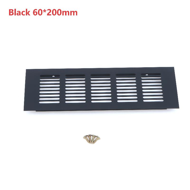 Aluminum Alloy Ventilation Grilles Rectangular Air Vent Cover Heat Dissipation Vent Panel For Wardrobe Cabinet Furniture Door