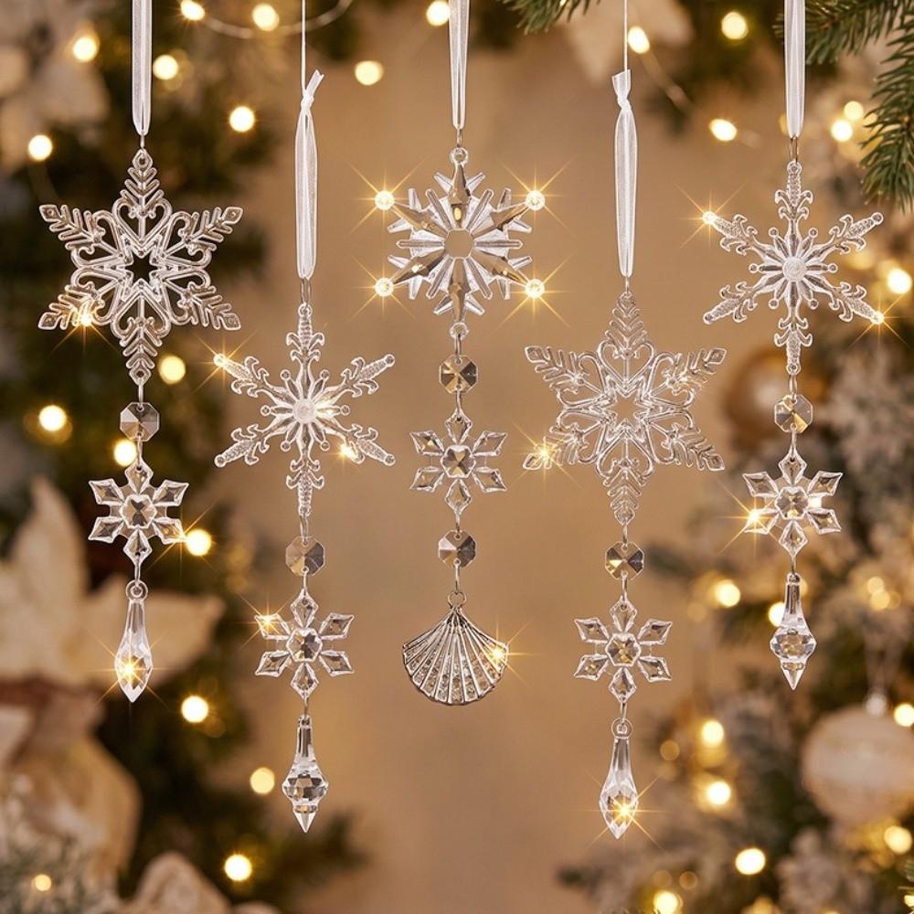 18/28 Pcs Teardrop Shape Christmas Tree Decor Sparkling Icicle Decorations Pendant Windows
