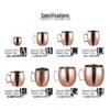 Stainless Steel Moscow Mule Cocktail Set – Hammered Design Bar Glassware