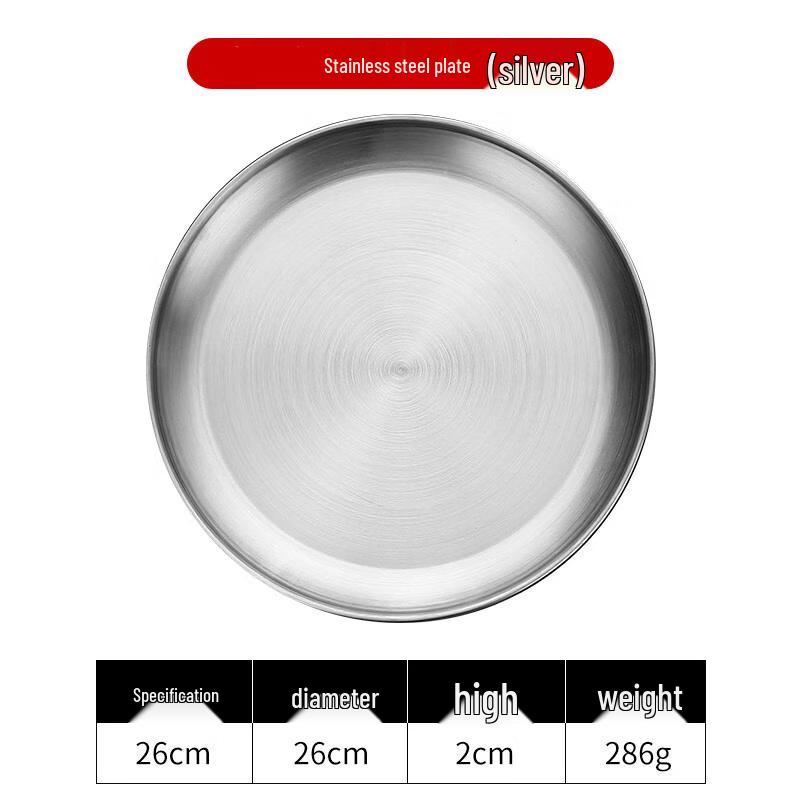 

Stainless Steel Round Serving Plates
