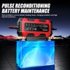 FOXSUR 6V 12V Vollintelligentes Batterieladegerät LCD-Display Intelligente Puls-Reparaturladung Auto Motorrad AGM GEL Blei-Säure-Batterien