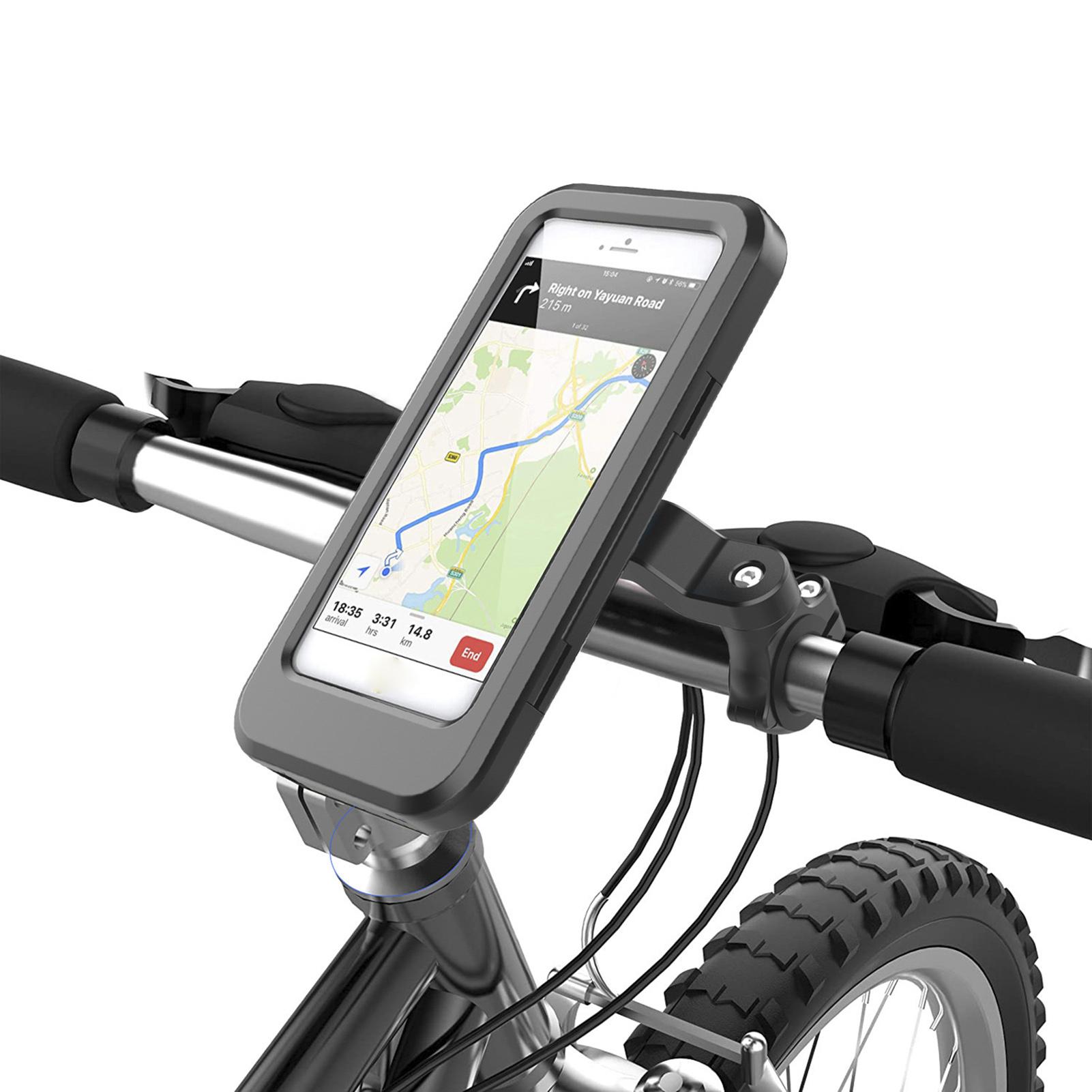 

Bicycle Mobile Phone Holder IPX4 Waterproof Magnetic Cycling Support Bracket Stand