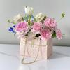 Paper Handy Gift Bag Flower Box Handy Gift Bag Basket Wedding Party Valentine's Day Gift Rose Flower Storage Packaging Birthday