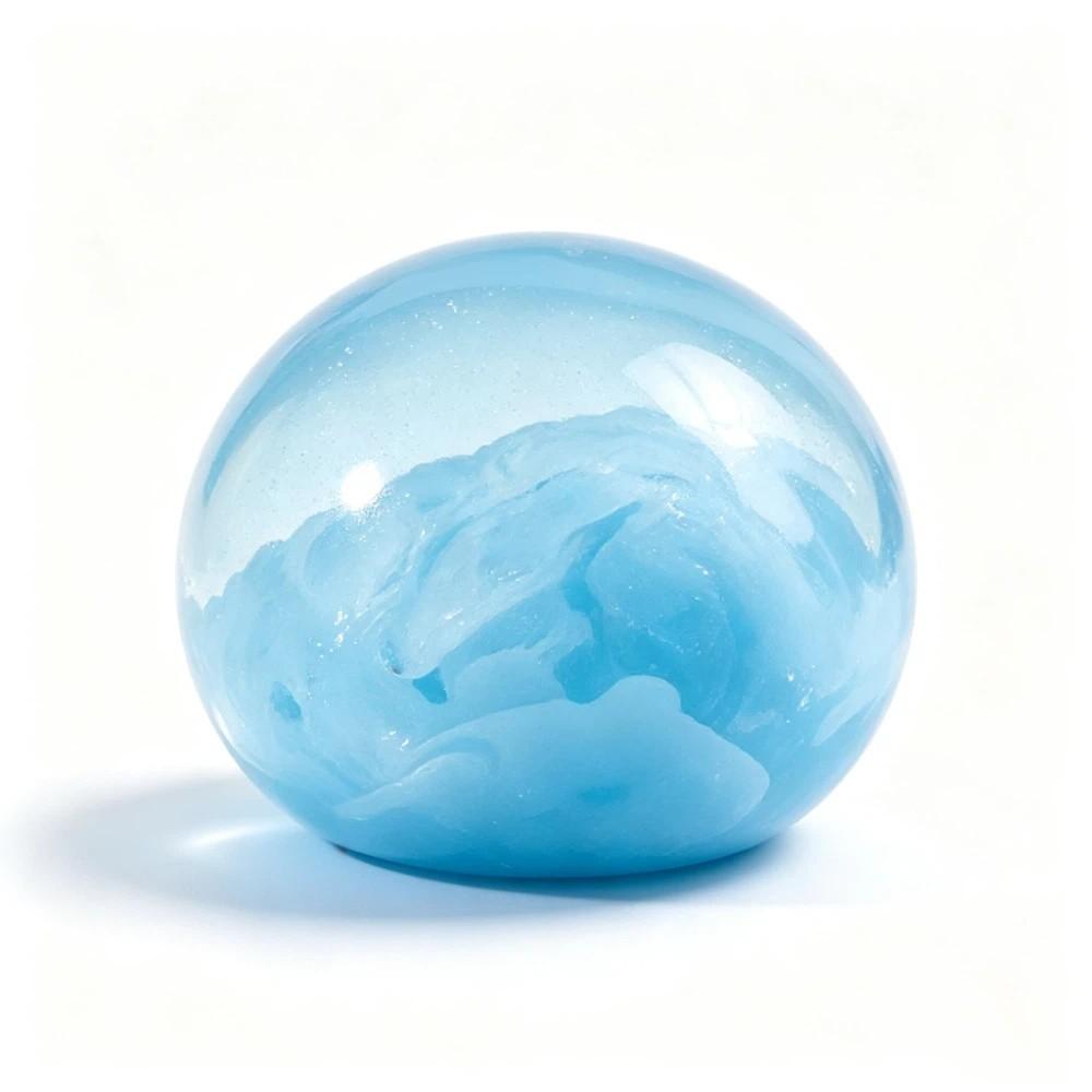Transparent Crystal Ball Squeeze Toy Colorful Sensory Fidget Toy Slow Rising Ball Children Gifts