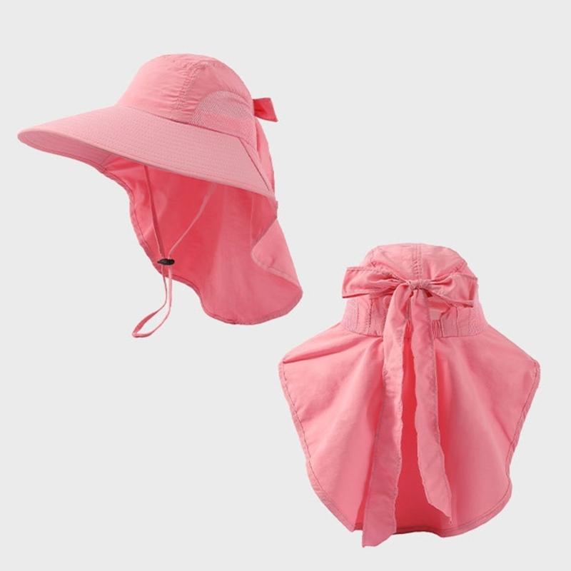 Unisex Fisherman Hat Neck Flap Bucket Hat For Girls Versatile Fashion Neck Flap Hat Bucket Hat Multiple Color