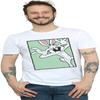 Looney Tunes Men's Bugs Bunny Funny Face T-Shirt White Large