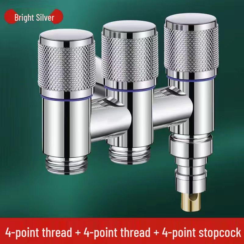 Multi-Port Angle Valve: Three-Way Faucet Diverter for Washing Machine