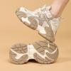 Autumn new mesh breathable casual shoes small height increase women's shoes retro platform shoes women's