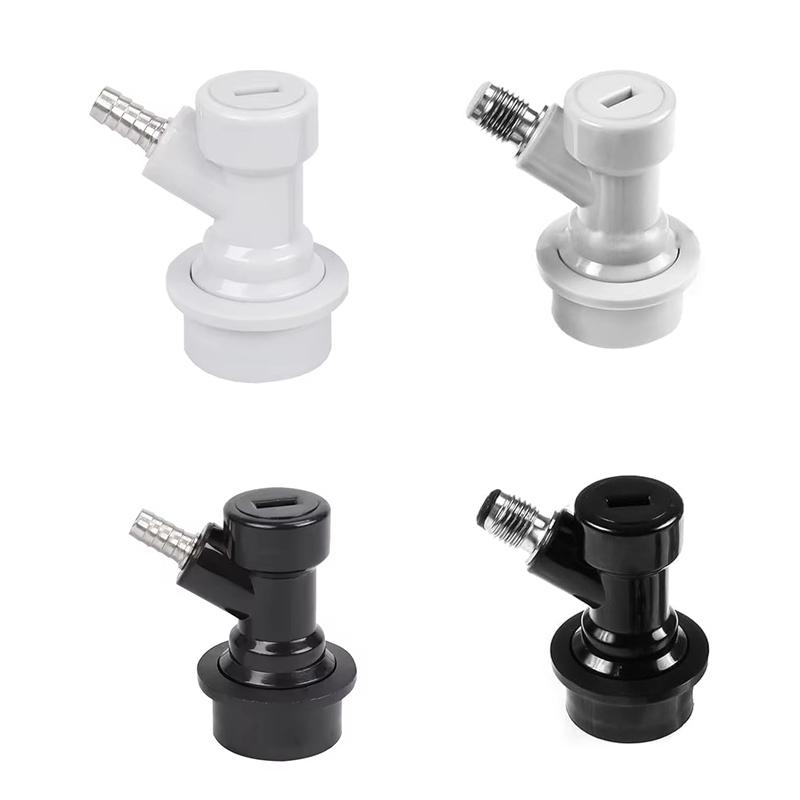 4 Piezas Conector de Bloqueo de Bola, Desconexión de Bloqueo de Bola para Barril de Cerveza, Conectores de Líquido / Gas para Elaboración Casera, Piezas para Barril Corny / Cornelius