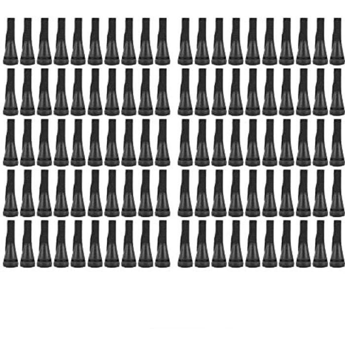 100 doigts en caoutchouc pour plumeuse volaille - 60 x 10 mm, compatibles poulet, canard, oie (noir)