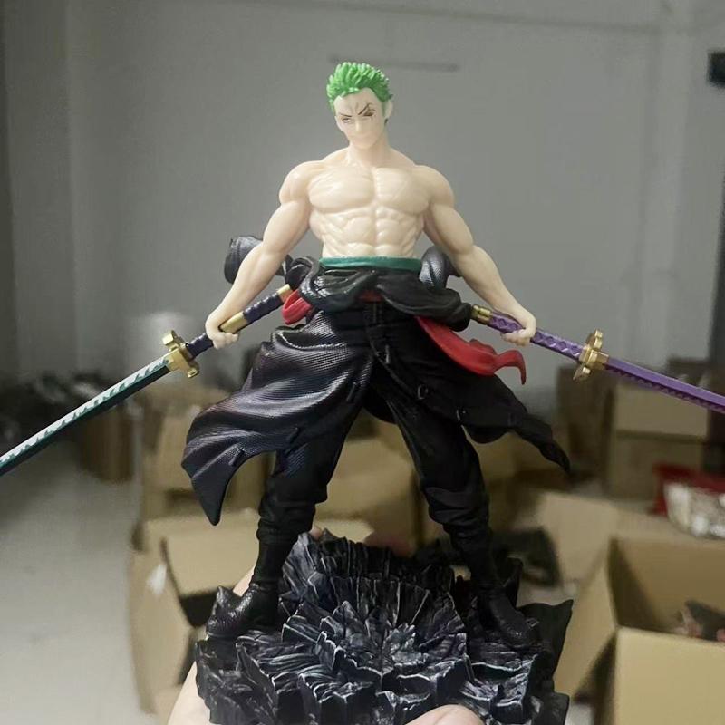 23CM One Piece Figure Model Jinshan Explosive Zoro Animation Trendy Play Figure Desktop Ornament Gift