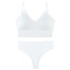 2Pcs Underwear Set Bra Set Women Panties Sexy G-String Seamless Bralette Female Wire Free Bra Sexy Panty Set Lingerie Soft Tank Crop Top Sleeping Bra