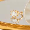 SHIXIN 2026 New Exquisite Colorful Rhinestone Open Rings Women Retro Acrylic Stack Adjustable Knuckle Ring Y2K Jewelry Accessory