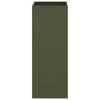 Planter Box Olive Green 32x29x75 Cm Steel