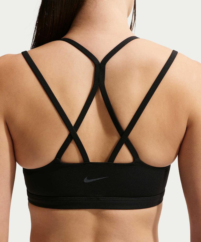 Nike Zenby Strappy Light Support Padded Sports Bra W - Black:Cool Grey / Ib9848-010