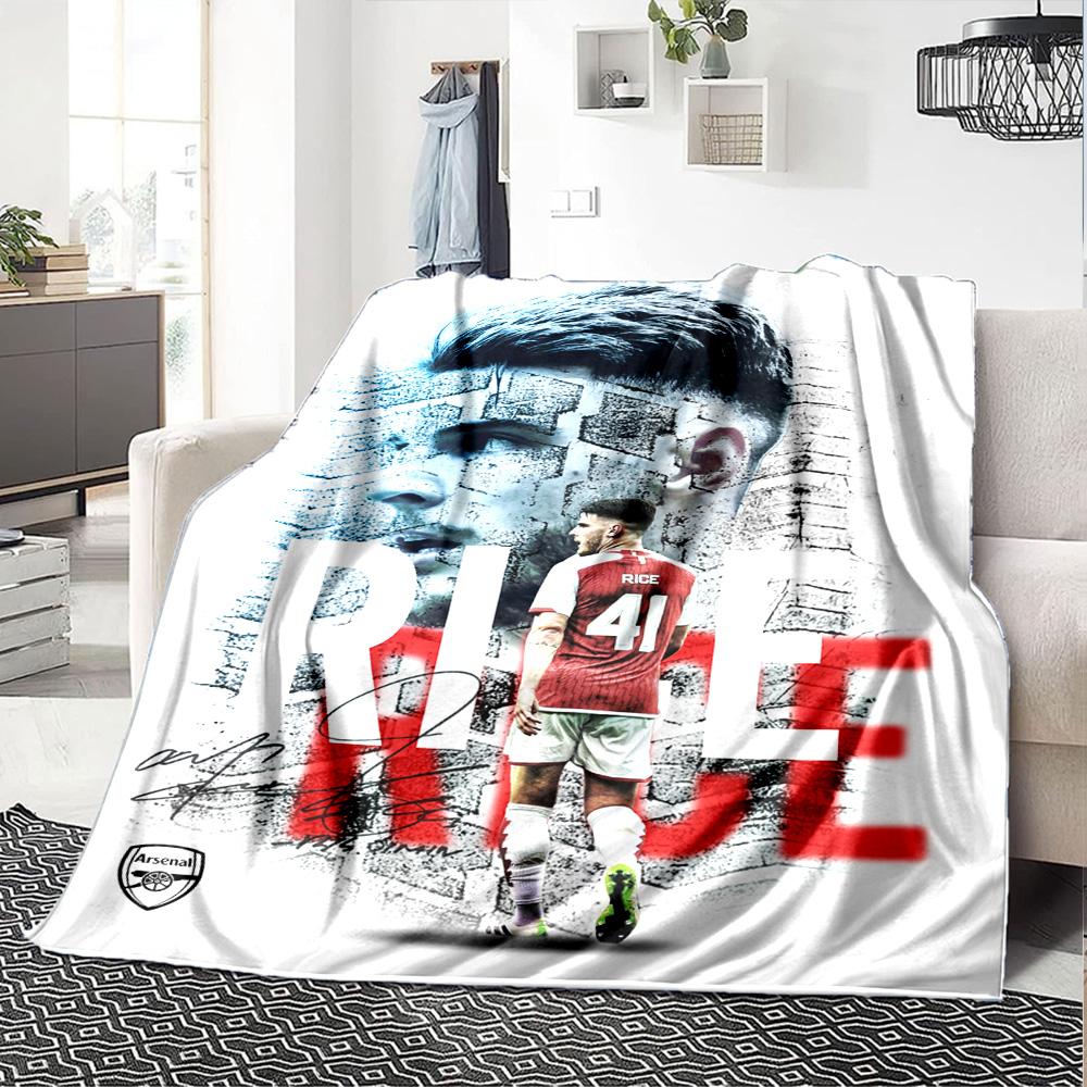 Arsenal Football Player Blanket Comfortable Perfect for Office Chair Couch Bedding for All Occasions Warmthful Decor