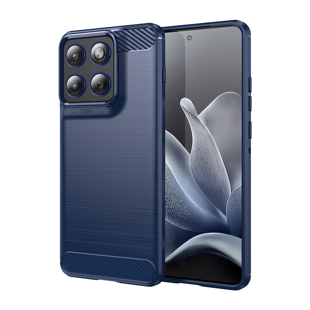Pro Motorola Edge 70 5G TPU pouzdro Ochranný kryt telefonu Textura uhlíkových vláken Kartáčovaný