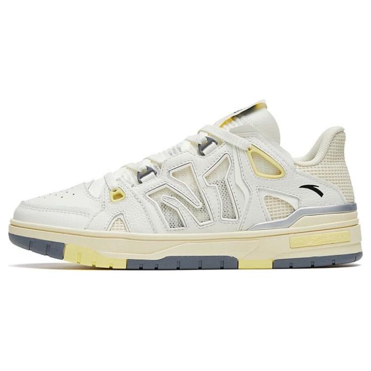 ANTA Men Casual Skate Shoes White Grey Yellow 112328090-1 40