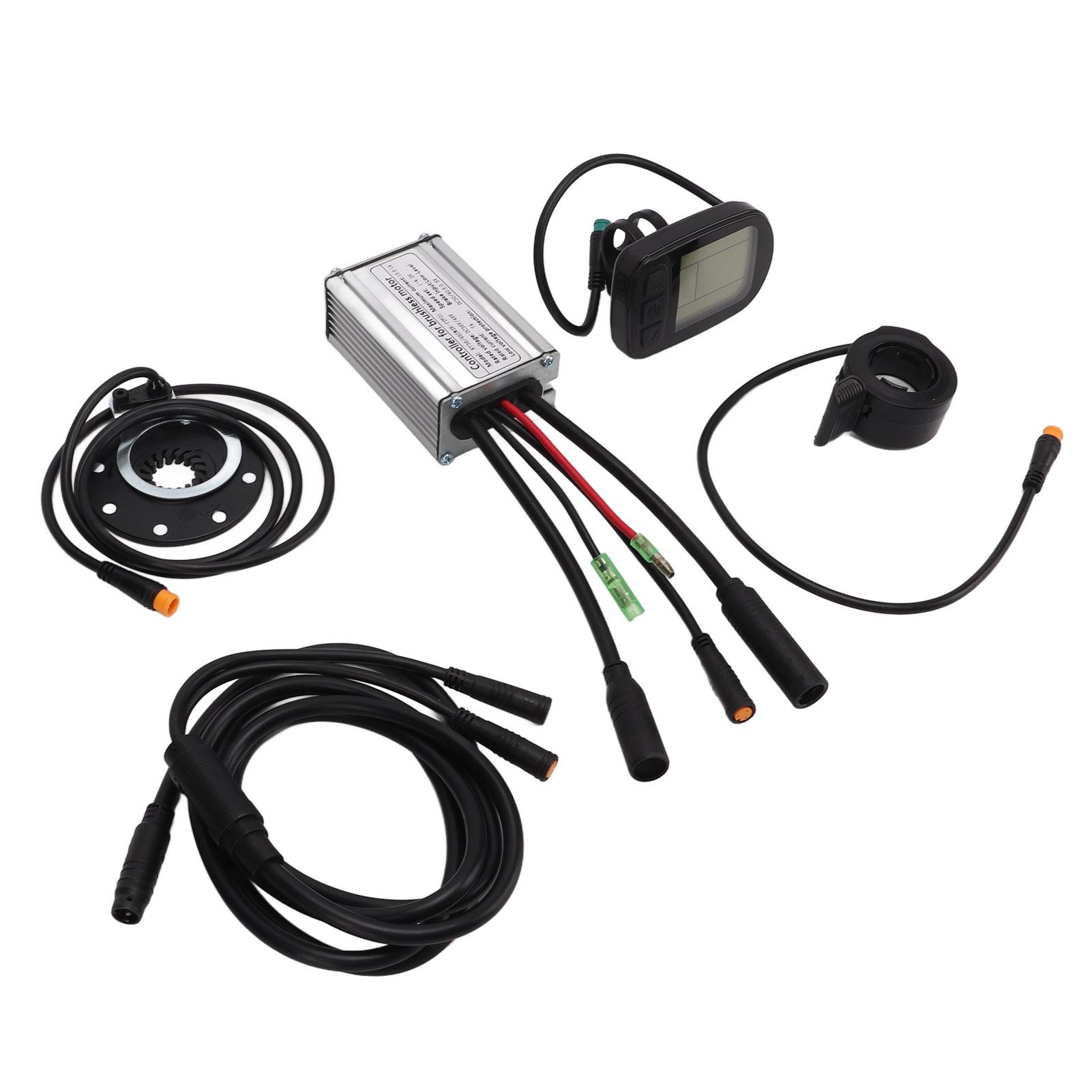 

Комплект для модифікації електричного велосипеда LCD5 Дисплейний лічильник 15A Контролер у металевому корпусі Кабель 1 до 2 Набір для DIY модифікації велосипеда