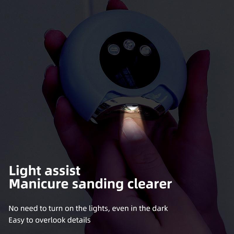 Electric Nail Trimmer 2-in-1 Upgraded 360 Degree Rotating Automatic Electric Nail Trimmer and USB Charging Type