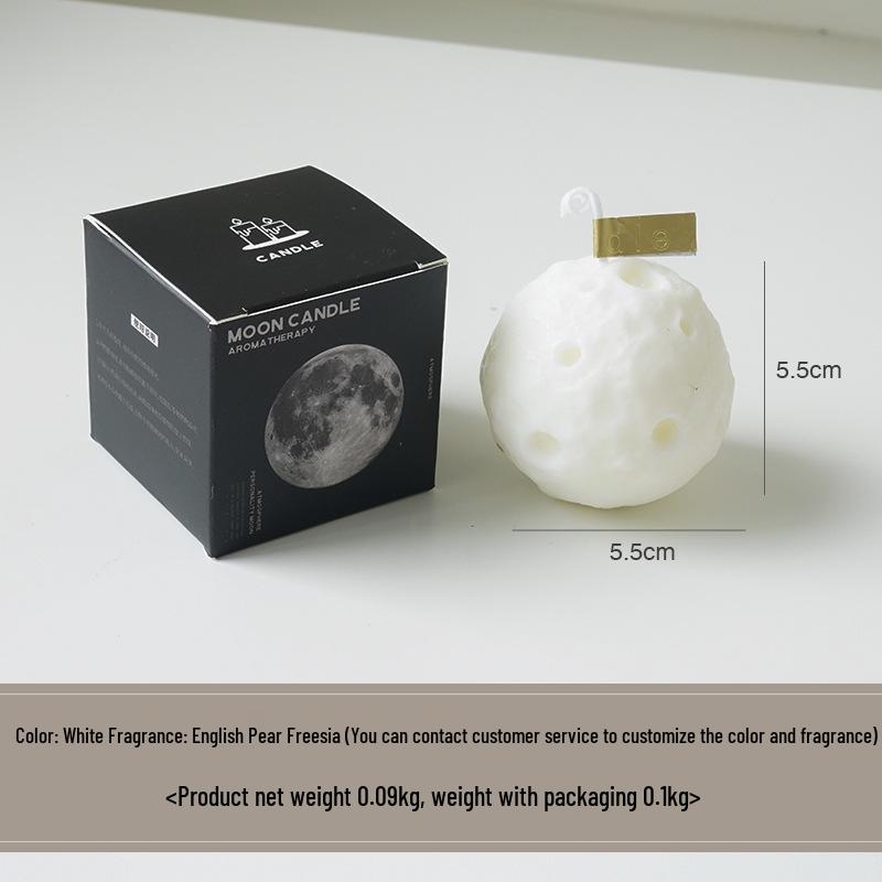 Набор для изготовления ароматической свечи «Луна» своими руками: Креативная подарочная коробка со сферической черной ароматической свечой к Празднику середины осени