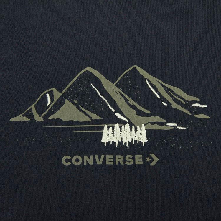 Converse Go Outdoor T Shirt Men's Black 10024357-A02