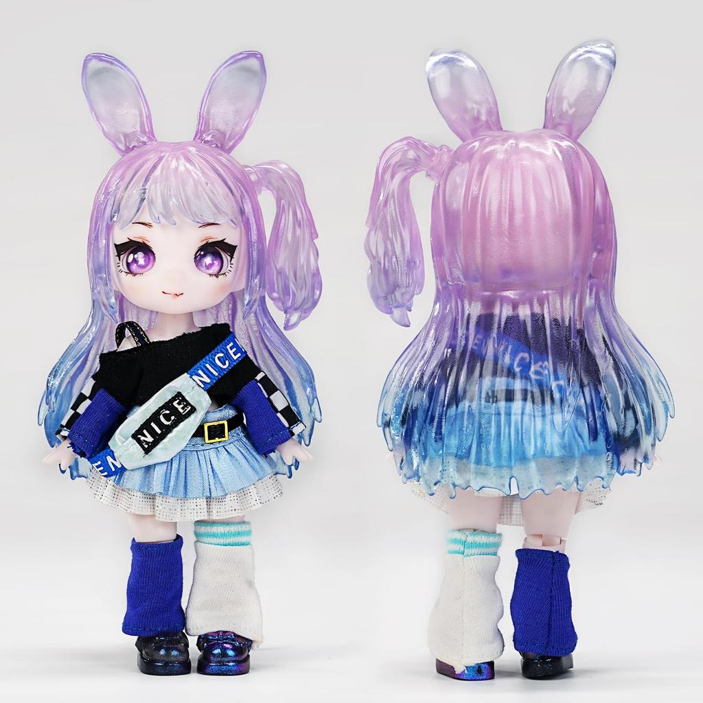 ICY Fortune Days 13cm bjd doll - Anime style doll set, perfect for gift, decoration, DIY exercise, collection, girl doll 8+