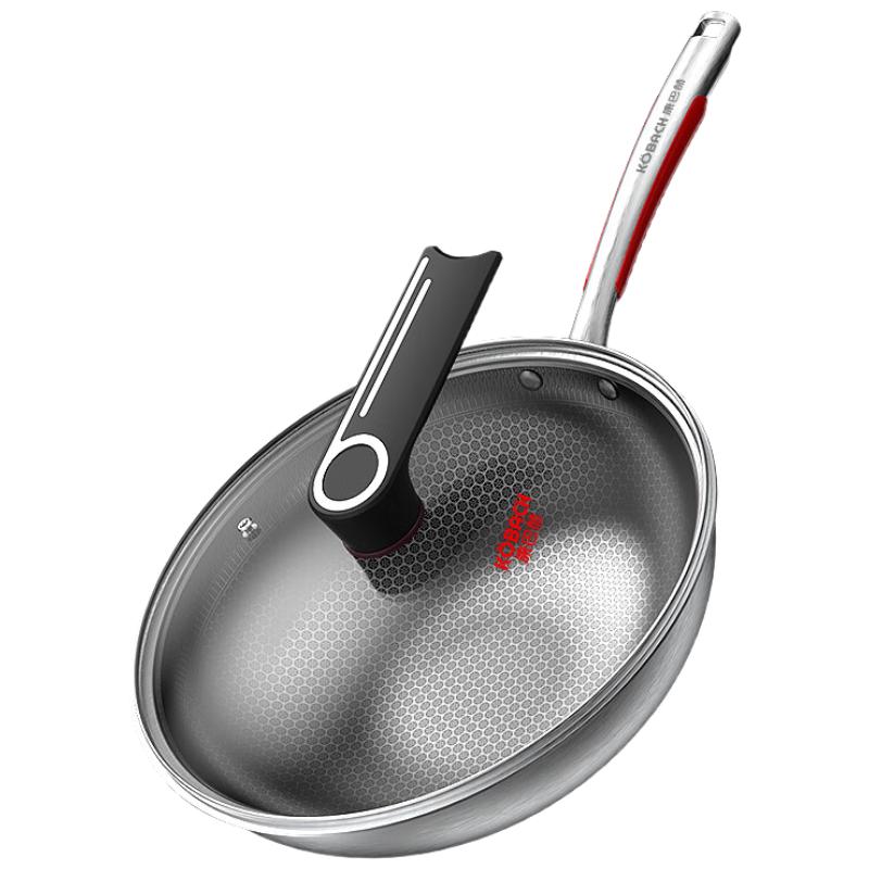 Kangbach 32cm True Titanium 0-Coating Non-stick Wok