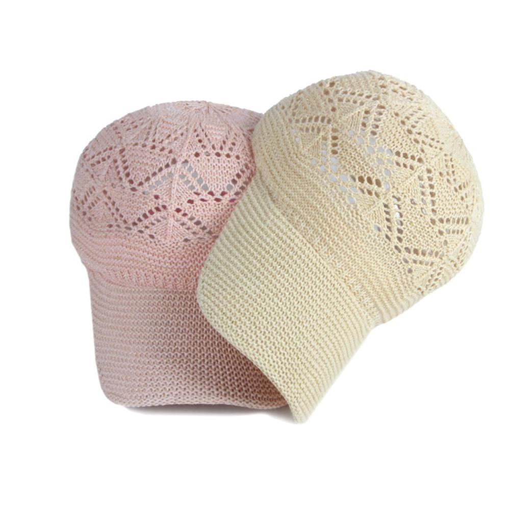 Adjustable Mesh Hat Retro Sun Hat High Quality Knitted Baseball Cap  Unisex