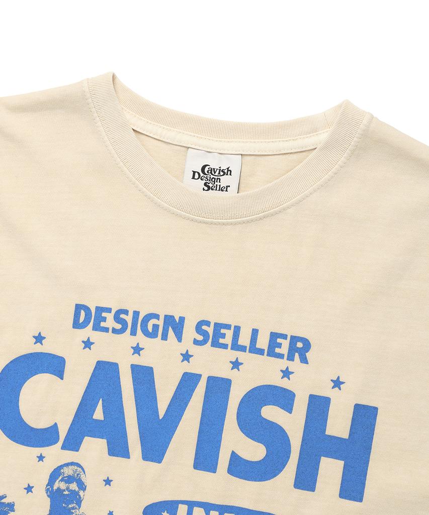 CAVISH Pigment City Blues Ss Tee Ivory(Cv2Emut513A)