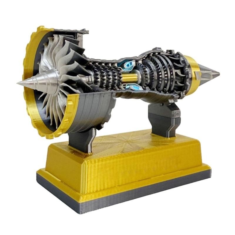 Realistic TR900 Turbofan Engine Aviation Model 3D Printing Toy Perfect for Teen Education & Display Science  Engineering