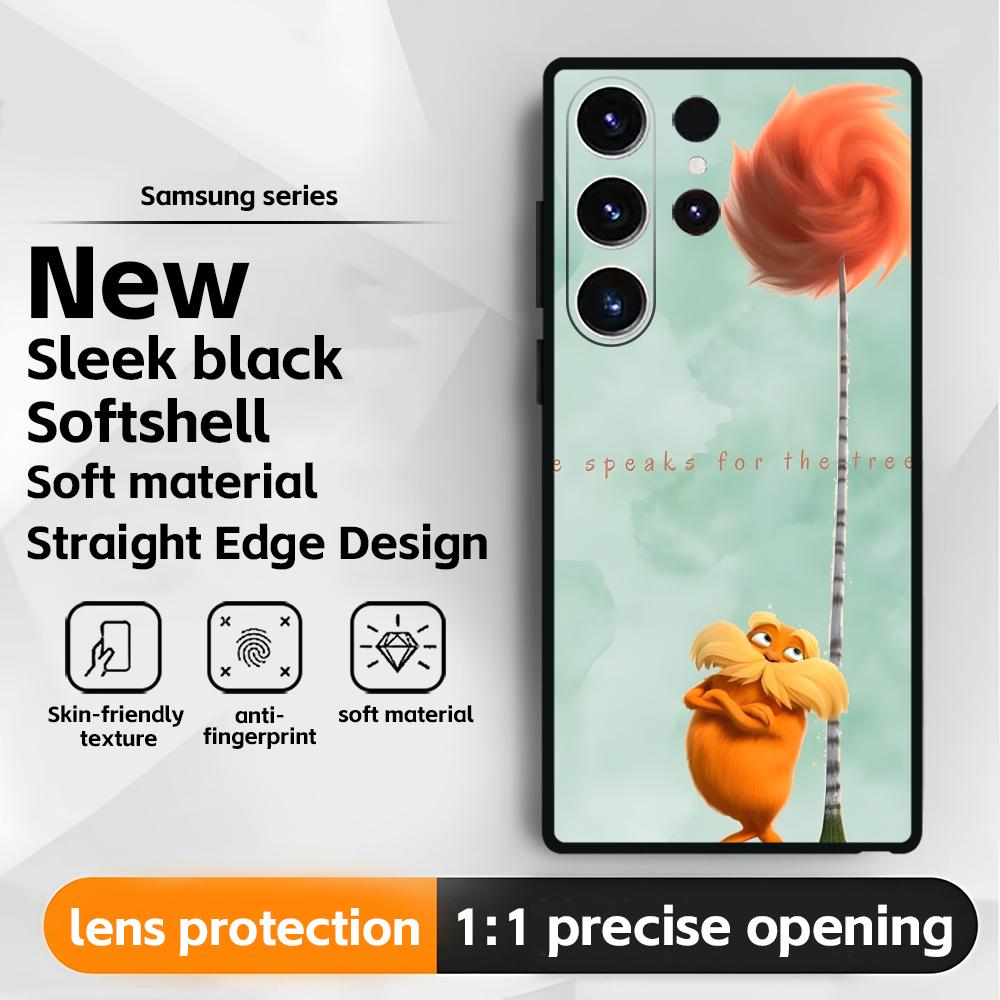 

Cartoon T-The L-Lorax Phone Case For Samsung Galaxy S25 S24 S23 S22 S21 S20 Plus Ultra Note20 Soft Black Galaxy S23
