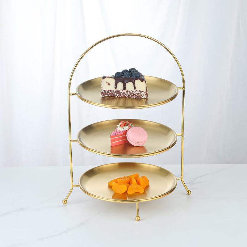 Abay Stainless Steel 3-Tier Serving & Storage Stand