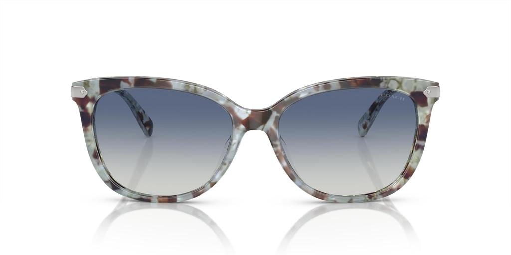 Coach Sunglasses HC8378U CL926 SEAGLASS TORTOISE 57 Women's