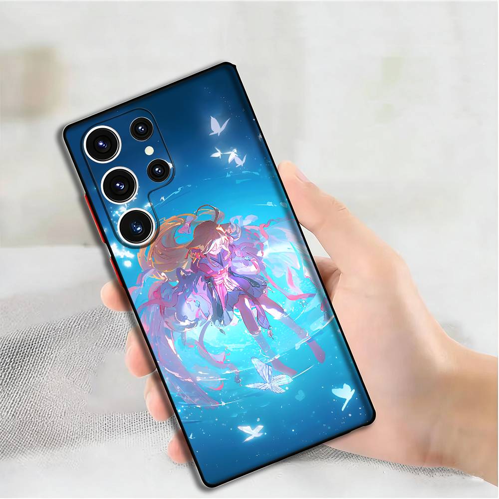 Anime Tushan Honghong Silicone Case For Samsung S25,24,23,22,21,20 Plus Ultra 5G Lite Shockproof Cover