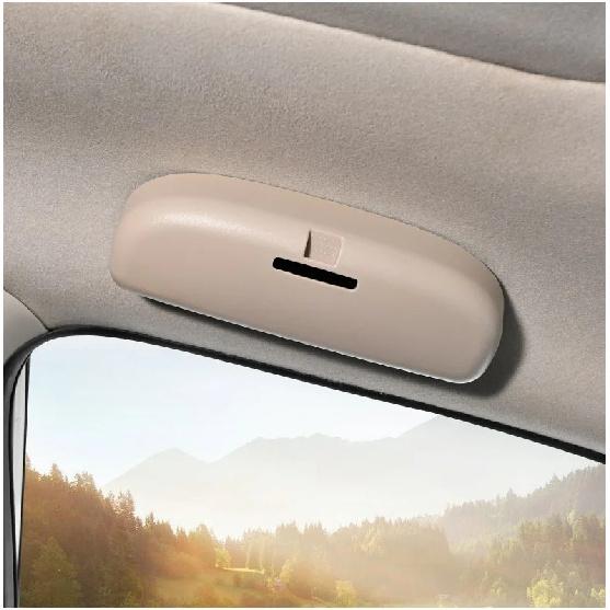 Car glasses case, original car without handles, modified universal multi-functional car interior storage car glasses case бежевый