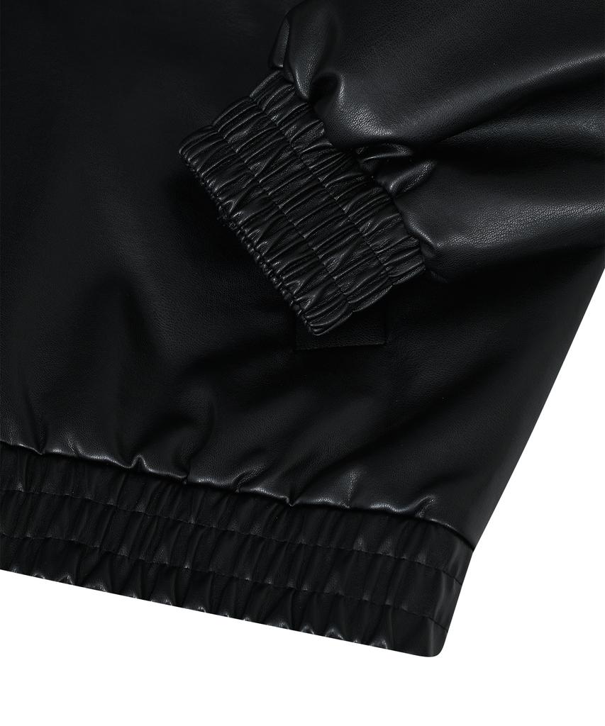 Standarderror 87-Stan235 Standard Hunting Blouson Leather Jacket Black