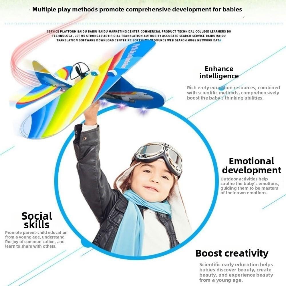 Ligthweight Electric Foam Aircraft EVA Airplane Glider Toy Model New DIY Assemble Airplanes Toys