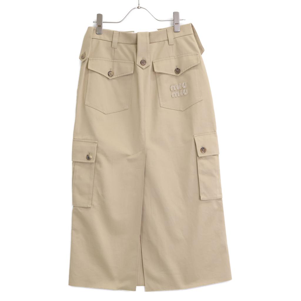 MIUMIU Beige MG1946 22 year made chino cargo pants skirt 40S beigeUsed