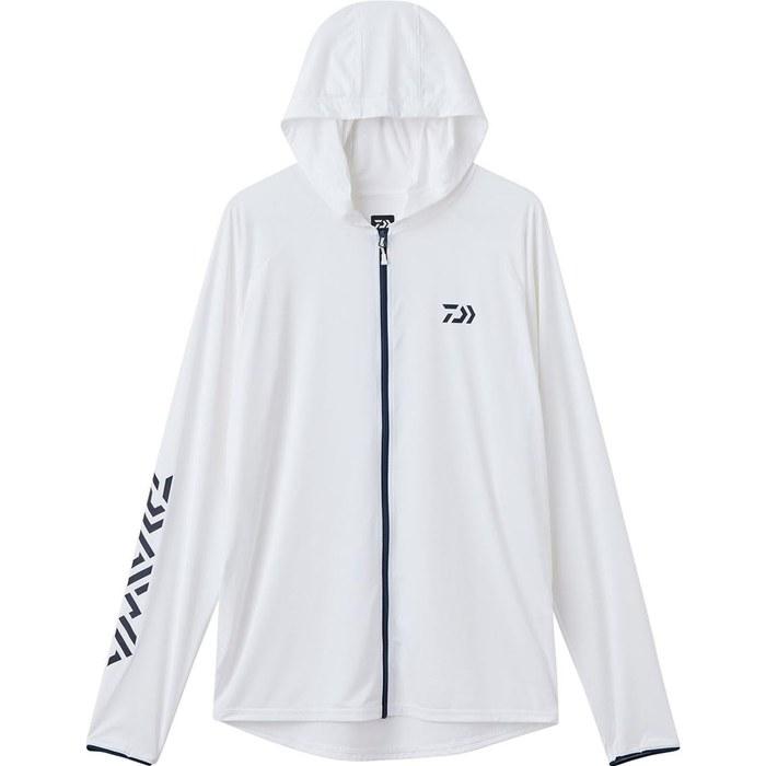 [Daiwa] ICEDRY Hoodie Rash Guard Full Zip DE-6125 White 2XL