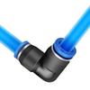 10/50Pcs PV Quick Connector Pneumatic Plug 90 Degree Elbow Plastic Quick Fitting 4mm/6mm/8mm/10mm Air Parts Pipe Push In Water Ventilation Valves 4