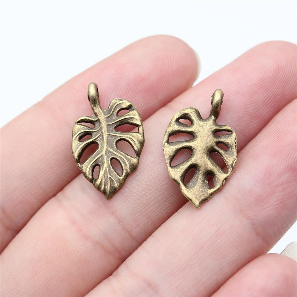 

Шармы Подвески Листья Свадебная Бижутерия Фурнитура QC078 A34-20pcs-20x12mm