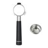 54mm 3 Ears Bottomless Portafilter with Alloy Handle Stainless Steel Head Compatible for